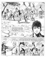 COMANCHE : Planche originale 8 COMANCHE Le carnaval Sauvage