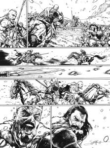 CONAN : Planche originale 77 - CONAN LE CIMMERIEN - L'Heure du Dragon ( T.12 )