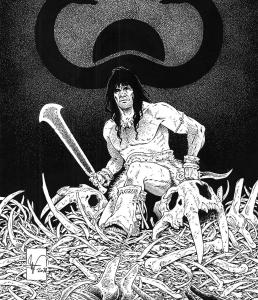CONAN : Illustration � l'encre de Chine de Conan