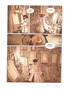 DES PLUMES ET ELLE : Planche originale 14 de Des plumes et elle par Paul SALOMONE