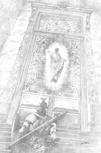 Divers : Illustration originale crayonn�e Rome Antique