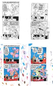 Divers : Gag original - Y a pas que l'Ukraine dans la vie - pour Charlie Hebdo  -  Mise en couleur vendue avec l'original en noir et blanc � l'encre de Chine