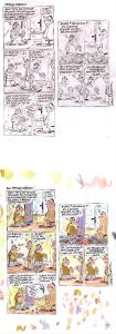 Divers : Gag original complet de Philippe VUILLEMIN : Ma prime r�nov'. Mise en couleur vendue avec l'original en noir et blanc � l'encre de Chine