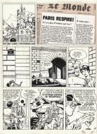 J�R�ME K. J�R�ME BLOCHE : Planche originale 37 du tome 1 de JEROME K. JEROME BLOCHE - L'ombre qui tue -