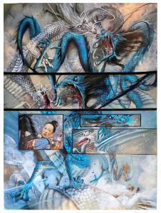 LA DYNASTIE DES DRAGONS : Planche originale 119 Dynastie des Dragons Tome 2