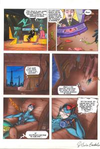 ENVIE DE CHIEN  : Diptyque comprenant Planche originale en noir et blanc 58 sur calque  de ENVIE DE CHIEN - Tome 1  et la planche originale en couleur