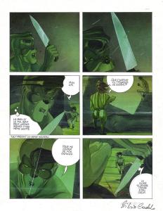 ENVIE DE CHIEN  : Planche originale 62 en couleur directe ENVIE DE CHIEN Tome 2 Deux Mouches blanches par Silvio CADELO