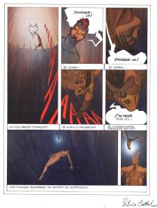 ENVIE DE CHIEN  : Planche originale 83 ENVIE DE CHIEN en couleur directe Tome 2 Deux Mouches blanches par Silvio CADELO