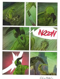ENVIE DE CHIEN  : Planche originale 65 en couleur directe ENVIE DE CHIEN Tome 2 Deux Mouches blanches par Silvio CADELO