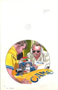 Divers : Illustration originale en couleur pour le magazine L'�quipe par GILLON