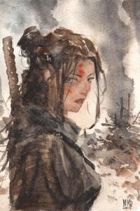 Divers : Peinture originale � l'aquarelle de recherche