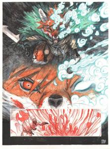 FANG : Planche originale 43 de Fang du Tome 1 -Chasseuse de D�mon-