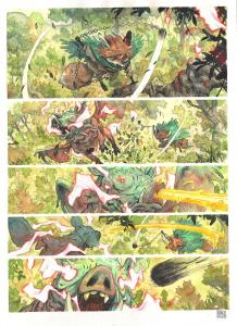 FANG : Planche originale 5 de Fang du Tome 2 -A la poursuite d'Aldafaor-