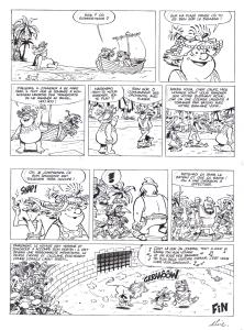 IZNOGOUD : Planche originale Iznogoud 8 Le fakir Rouay��l album Des bougies pour Iznogoud