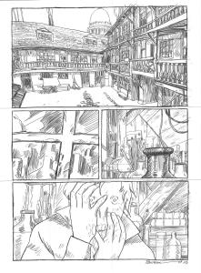 L'HOMME INVISIBLE : Planche Originale 13 de L'homme invisible crayon sur papier