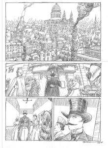 L'HOMME INVISIBLE : Planche Originale 1 de L'homme invisible crayon sur papier