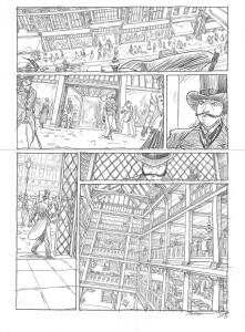 L'HOMME INVISIBLE : Planche Originale 21 de L'homme invisible crayon sur papier