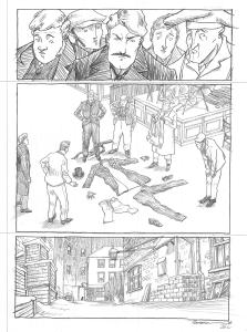 L'HOMME INVISIBLE : Planche Originale 26 de L'homme invisible crayon sur papier