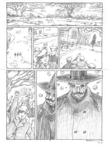 L'HOMME INVISIBLE : Planche Originale 43 de L'homme invisible crayon sur papier