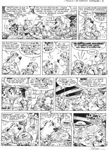 HUGO : Planche originale 2 de PICOLO LE HARICOT MAGIQUE (pr�curseur d'Hugo) publi� dans l'int�gral d'HUGO histoire en 3 planches