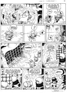 HUGO : Planche originale 30 d'Hugo Tome 5 - LA PERLE BLEUE -