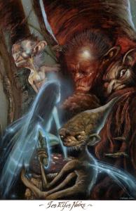 LE LIVRE SECRET DES ELFES : Illustration des Elfes Noirs pour le Livre Secret des Elfes