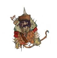 Les Oubli�s (jeu de r�le XII Singes) : Illustration d'un buste d'Archer Nain