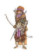 Les Oubli�s (jeu de r�le XII Singes) : Illustration originale Lutin Archer