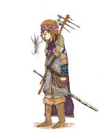 Les Oubli�s (jeu de r�le XII Singes) : Illustration originale Lutin au Champ