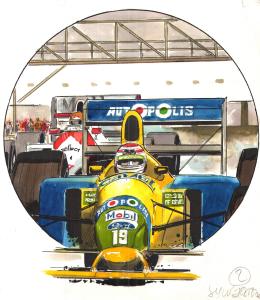 Divers : Illustration originale en couleur pour le magazine L'�quipe par GILLON