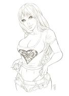 PIN UP : Illustration originale -Pin-Up Spiderman par MIKA