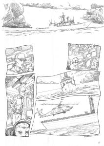 IMPACT : Planche Originale 1 de Impact au crayon sur papier