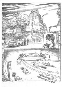 IMPACT : Planche Originale 12 de Impact au crayon sur papier