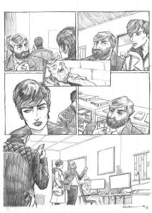 IMPACT : Planche Originale 16 de Impact au crayon sur papier