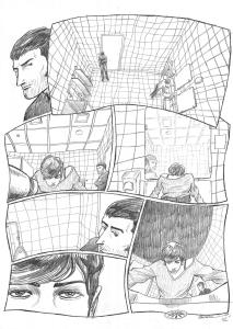 IMPACT : Planche Originale 32 de Impact au crayon sur papier