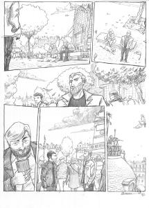 IMPACT : Planche Originale 92 de Impact au crayon sur papier