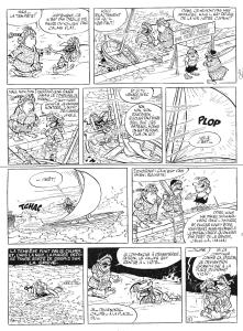 IZNOGOUD : IZNOGOUD, planche originale 8 Les vacances d'�t� ou un tas d'attentats d'�t�