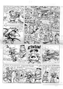 IZNOGOUD : Planche originale 5 de IZNOGOUD - Le lit escamoteur  - Tome 12 par JEAN TABARY