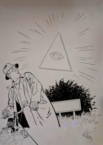 J�R�ME K. J�R�ME BLOCHE : Illustration originale pour l'int�grale 2 J�r�me K. J�r�me Bloche