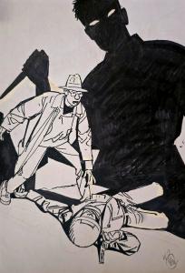 J�R�ME K. J�R�ME BLOCHE : Illustration originale 4 pour l'int�grale J�r�me K. J�r�me Bloche