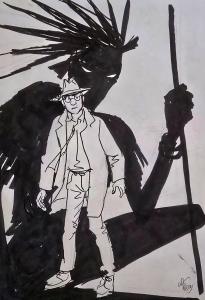 J�R�ME K. J�R�ME BLOCHE : Illustration originale 5 pour l'int�grale J�r�me K. J�r�me Bloche