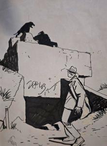 J�R�ME K. J�R�ME BLOCHE : Illustration originale 6 pour l'int�grale J�r�me K. J�r�me Bloche