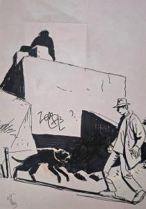 J�R�ME K. J�R�ME BLOCHE : Illustration originale 8 pour l'int�grale J�r�me K. J�r�me Bloche