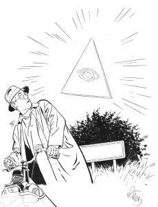 J�R�ME K. J�R�ME BLOCHE : Illustration originale pour festival de J�r�me K. J�r�me Bloche