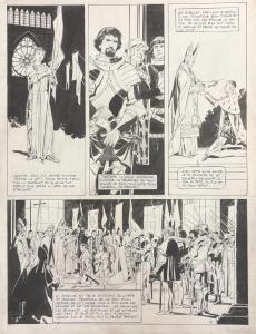 JEHANNE : Planche originale 12 de Jehanne Tome 2 de Paul Gillon