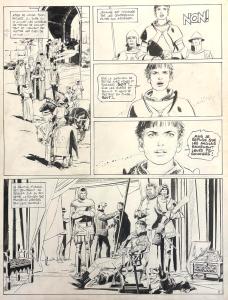 JEHANNE : Planche originale 9 de Jehanne Tome 2 de Paul Gillon