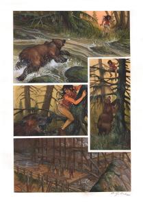 KRAA : Planche originale 23 de KRAA Tome 3 La col�re blanche de l'orage