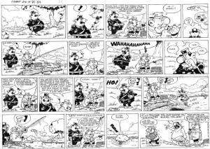 L'AGENT 212 : Planches originales gag en 2 pages n�25 de L'Agent 212