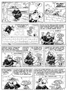 L'AGENT 212 : Planche originale du gag n�501 en 2 pages de l'Agent 212 