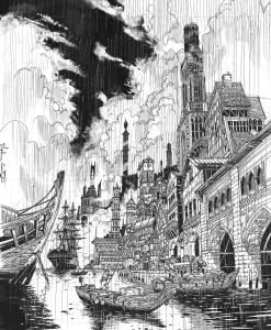 LA CONFRERIE DES TEMPETES : Planche originale 00 de La Confr�rie des temp�tes Tome 2